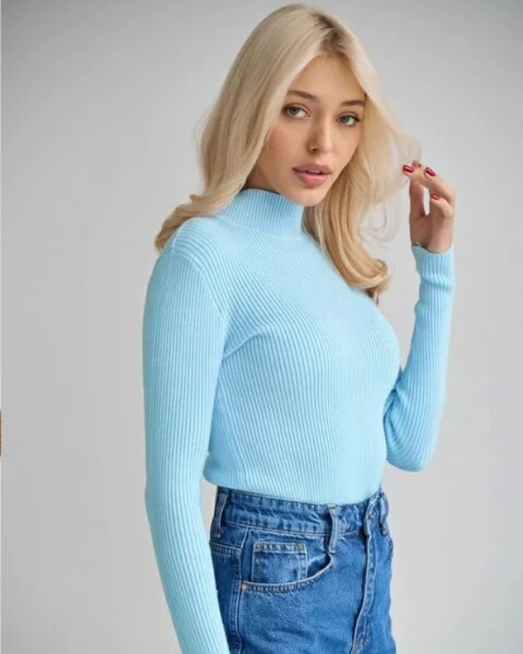 Modern turtleneck sweater