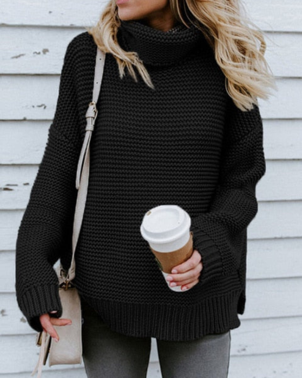 Warm turtleneck sweater