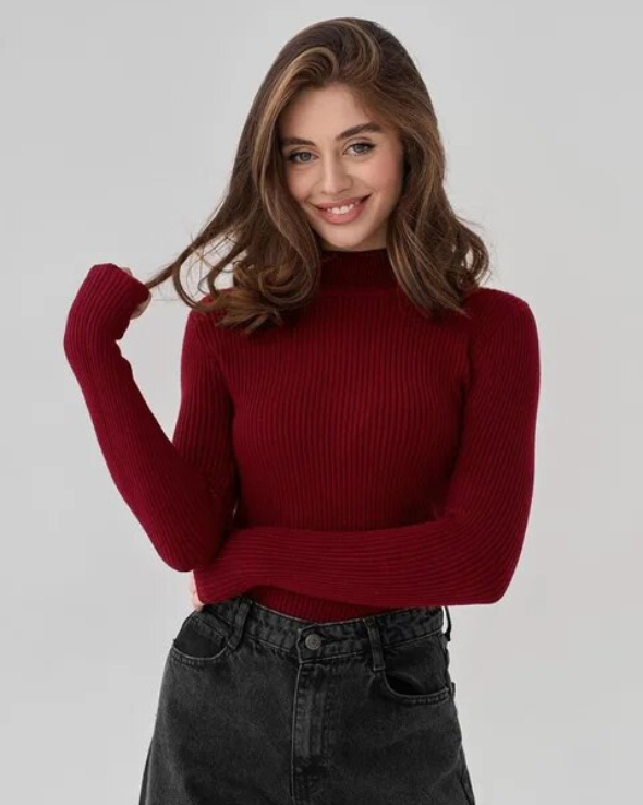 Modern turtleneck sweater