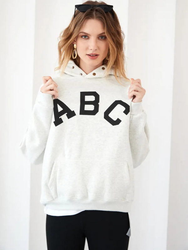 Sweat à capuche ABC